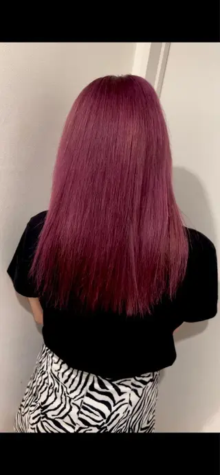 セミロング カラー ヘアアレンジ 🔥ハイトーンカラー ギャルNAOKI🔥のヘアスタイル