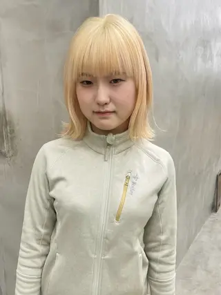 ミディアム カラー スパイラルパーマ 🌐hina⭐️のヘアスタイル