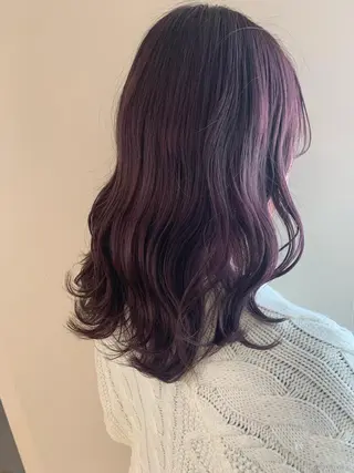 ミディアム カラー 暖色専門美容師🎀 お客様満足度◎のヘアスタイル