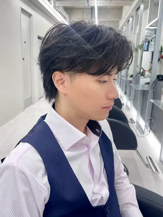 ショート パーマ メンズ 福永速人 /メンズパーマのヘアスタイル