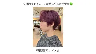 ショート 本場の韓国ヘア 🇰🇷チ・ヨンジュのヘアスタイル