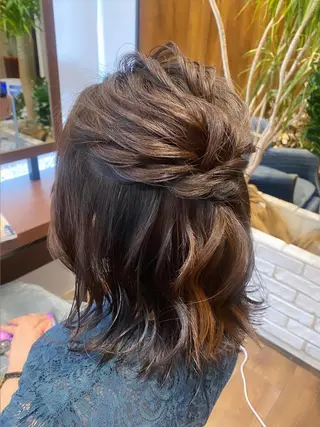 ミディアム mina .のヘアスタイル