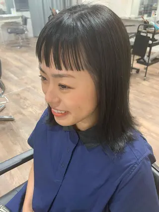 ミディアム カラー GO TODAY  SHAIR SALON 梅田NU茶屋町店所属・田中成美/レイヤー カット/透明感カラーのヘアスタイル