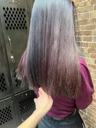 ロング カラー パーマ ヘアアレンジ メンズ キッズ ネイル マツエク・マツパ アイブロウ times salon名駅所属・久木原 ゆりのヘアスタイル