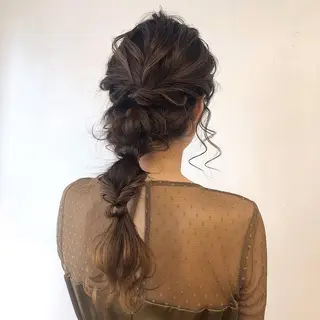 ロング ヘアアレンジ h a k u 大倉 卓人のヘアスタイル