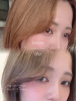 ショート カラー ✨ショート/ボブ 縮毛矯正✨アキラのヘアスタイル