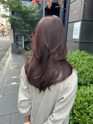 ロング カラー salowin所属・吉ヶ別符 亮祐のヘアスタイル