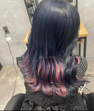 セミロング カラー 熊谷 有紗のヘアスタイル