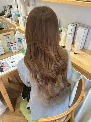 ロング カラー merc.🕊大西‎ 香瑚のヘアスタイル