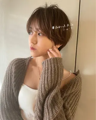 ショート SIGN店長中村 レイヤーカット募集のヘアスタイル