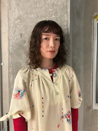 ミディアム パーマ kaede ‪☺︎ 学芸大学のヘアスタイル