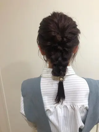 ミディアム カラー ヘアアレンジ MIOベージュカラー 柔らかいカラーのヘアスタイル