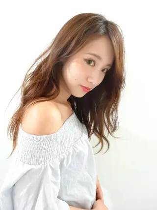 セミロング ロング ヘアアレンジ _WHITE高槻所属・_WHITE高槻店 yusukeのヘアスタイル