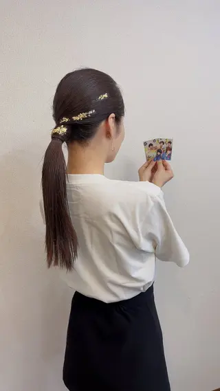 ロング カラー ヘアアレンジ 隠れ家サロンso you所属・yukimi .のヘアスタイル