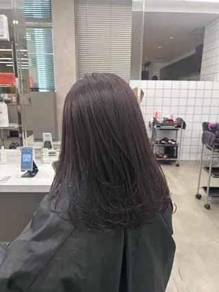 ロング カラー パーマ ヘアアレンジ メンズ キッズ ブリーチなしカラー/ ブラウン/レイヤーのヘアスタイル