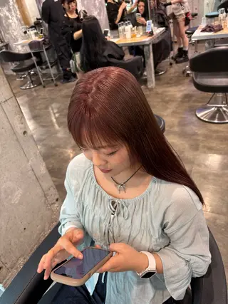 ロング カラー ハイトーン 横浜💞ミオのヘアスタイル