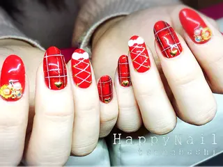 ショート ミディアム セミロング ロング ネイル Happy Nailのネイルデザイン