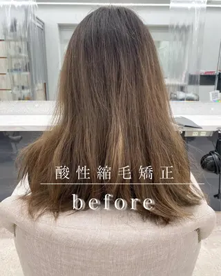 ロング 京都レイヤーカット/ 縮毛矯正/羽柴りくのヘアスタイル