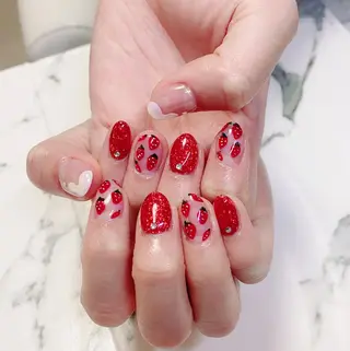 ロング カラー ネイル Q Free nailsのネイルデザイン