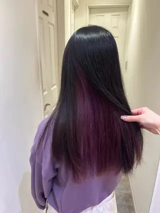 カラー エクステ🎀 暖色カラー🎀amiのヘアスタイル