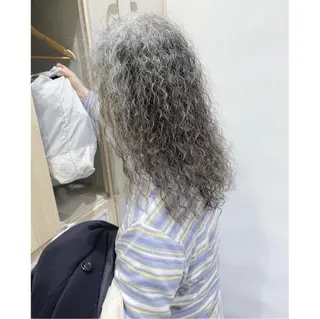 ロング パーマ 韓国ヘア 🎀中川綾乃🎀のヘアスタイル