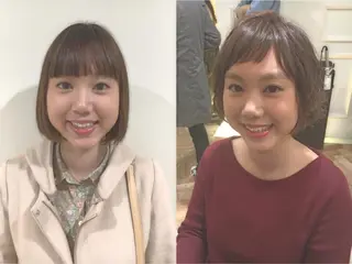 ショート パーマ 榎園 由美のヘアスタイル