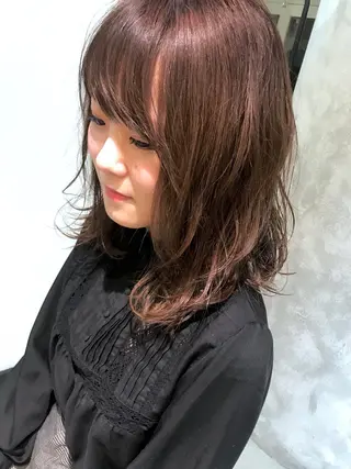 ミディアム カラー 松村 崇弘のヘアスタイル