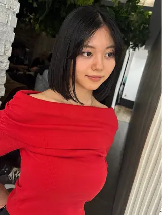 ショート 艶カラー/フェイス レイヤー/たむのヘアスタイル