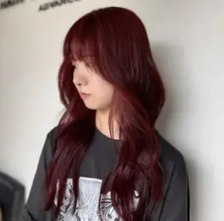 ロング カラー 縮毛矯正リピート90 %超/髪質改善/井口のヘアスタイル