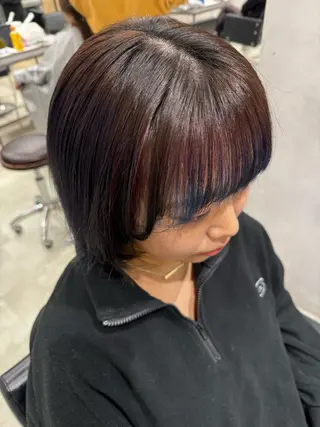 ミディアム カラー 透明感カラー✨艶髪 制作🌱山根あゆみのヘアスタイル