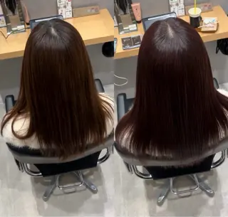 セミロング カラー 髪質改善ヘアケア 艶髪特化/上田のヘアスタイル