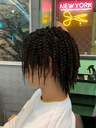 パーマ メンズ Le'a所属・渋谷/フェード/ 國分 翔のヘアスタイル