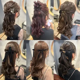 ロング ヘアアレンジ ヘアセット┊お呼ばれ ┊お出かけ┊wadaのヘアスタイル