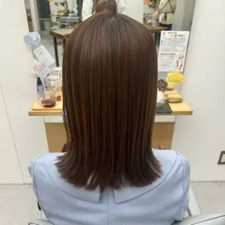 ミディアム パーマ [透明感カラ ー🥣💕]高木愛理のヘアスタイル