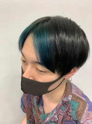 メンズ I'S.横浜所属・赤み消しカラー 🍀JUNKIのヘアスタイル