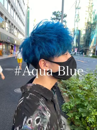 ショート カラー メンズ 【渋谷メンズ特化】 🔥BLUCK🔥のヘアスタイル