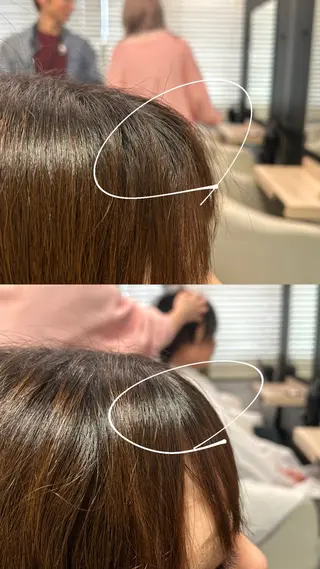 セミロング 縮毛•ハイトーン Runaのヘアスタイル