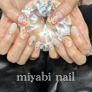 ネイル miyabi nail 桂川駅近くのネイルデザイン