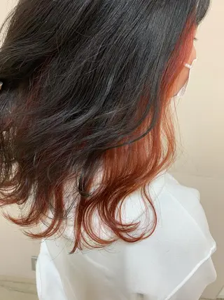 セミロング カラー ヘアアレンジ 【Sweep】おじま のぞみのヘアスタイル