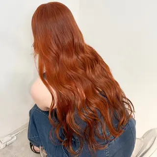 ロング カラー 艶髪ハイトーン/ ブロンド/Nagiのヘアスタイル