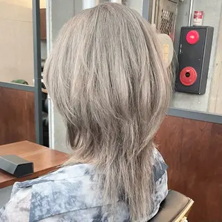 ミディアム カラー メンズ ✂︎ウルフ・ショート ✂︎MIKUNIのヘアスタイル