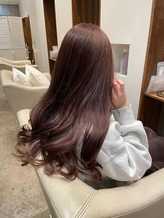 ロング カラー 【完全個室】髪質改善 暖色カラー/山崎唯奈のヘアスタイル