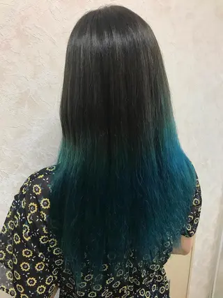 セミロング カラー ブリーチ/髪質改善/ レイヤー/YUTO‎のヘアスタイル