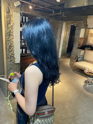 セミロング カラー お任せヘア☘️☘️ 及川渚のヘアスタイル