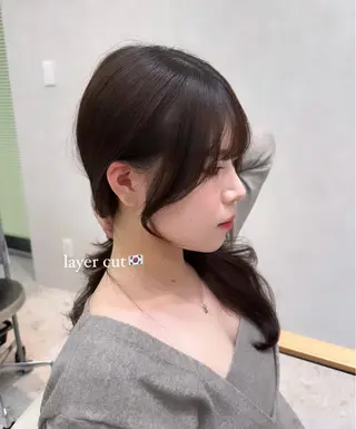 セミロング 🇰🇷POCKET 宇根 幸恵🎀のヘアスタイル