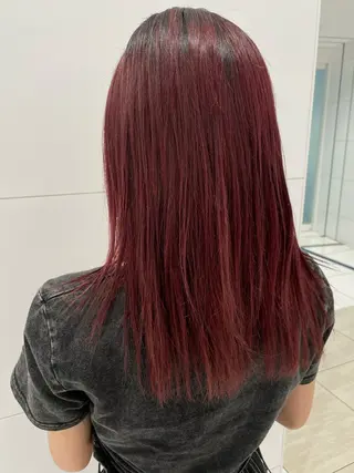 ミディアム カラー 古屋 樹のヘアスタイル