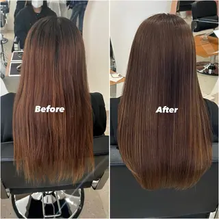 カラー 髪質改善／艶髪／ タカハシ セリナのヘアスタイル