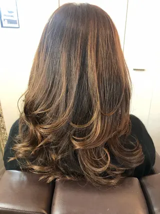 ロング カラー パーマ 🌺✨小川 友佳✨🌺のヘアスタイル