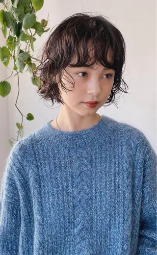 ミディアム パーマ 鷲田 晴輝のヘアスタイル