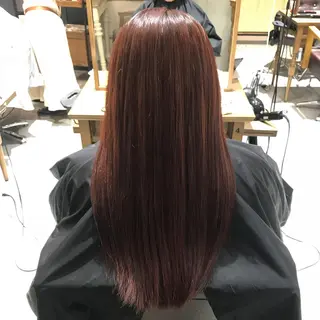 ロング カラー SALOWIN新潟万代所属・緑川 瑞穂のヘアスタイル